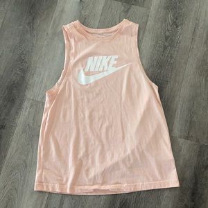 Women’s coral NIKE tank top